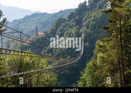 Längste tibetische Brücke der Welt Stockfoto
