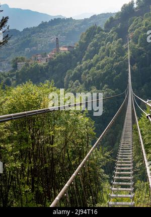Längste tibetische Brücke der Welt Stockfoto