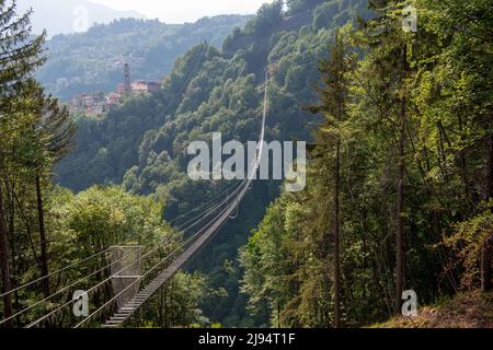Längste tibetische Brücke der Welt Stockfoto