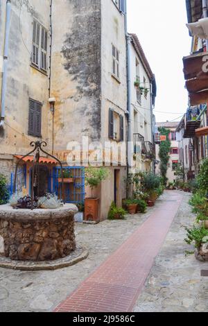 La Turbie mittelalterliches Dorf, Südfrankreich Stockfoto