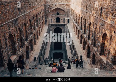 Agrasen Ki Baoli, Delhi, Indien Stockfoto