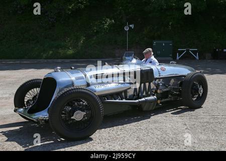 Napier-Railton 535hp W12 (1934, Brooklands Lap Record Car), Centenary of Speed, 17. Mai 2022, Brooklands Museum, Weybridge, Surrey, England, Großbritannien, Europa Stockfoto