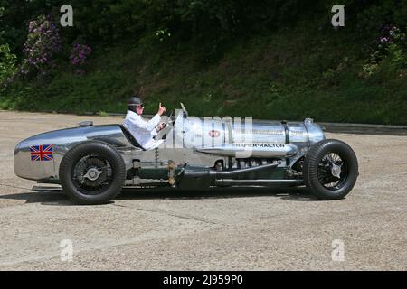 Napier-Railton 535hp W12 (1934, Brooklands Lap Record Car), Centenary of Speed, 17. Mai 2022, Brooklands Museum, Weybridge, Surrey, England, Großbritannien, Europa Stockfoto