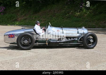 Napier-Railton 535hp W12 (1934, Brooklands Lap Record Car), Centenary of Speed, 17. Mai 2022, Brooklands Museum, Weybridge, Surrey, England, Großbritannien, Europa Stockfoto