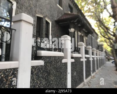 Erkundung der ehemaligen französischen Konzession in Shanghai Stockfoto