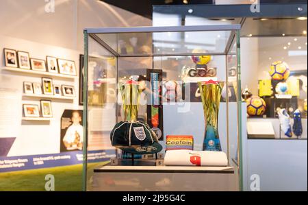 REDAKTIONELLE VERWENDUNG NUR die neue Ausstellung „Harry Kane: Ich möchte Fußball spielen“ im Museum of London. Bilddatum: Freitag, 20. Mai 2022. Stockfoto