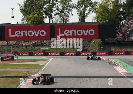 Barcelona, Spanien. 20.. Mai 2022. 20.. Mai 2022; Barcelona, Circuit de Barcelona Catalunya, Spanien. F1 großer Preis von Spanien, Freitagspraktik: Scuderia Ferrari, Charles Leclerc Credit: Action Plus Sports Images/Alamy Live News Stockfoto