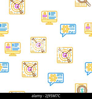 Business Consultant Advising Icons Set Vector Stock Vektor