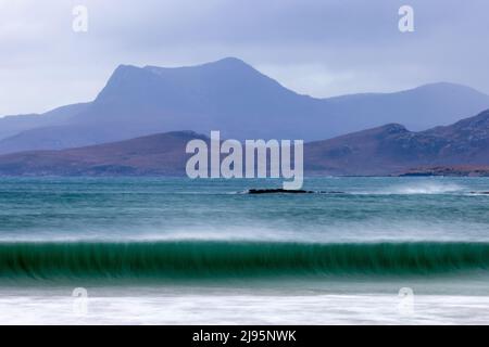 Ben Mor Coigach aus Mellon Udriggle, Wester Ross, Schottland, Großbritannien Stockfoto