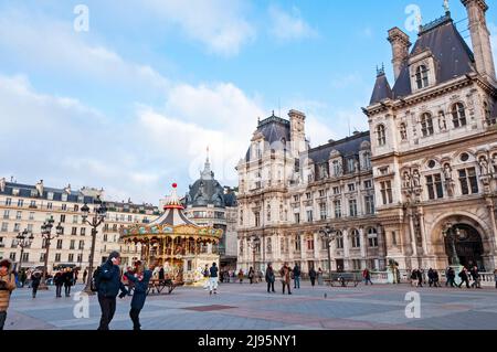 Hôtel de Ville, Paris, Frankreich Stockfoto