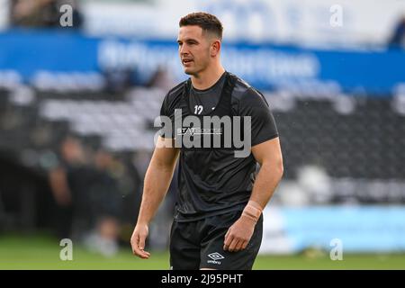 Owen Watkin von Ospreys beim Aufwärmen vor dem Spiel am 5/20/2022. (Foto von Craig Thomas/News Images/Sipa USA) Quelle: SIPA USA/Alamy Live News Stockfoto