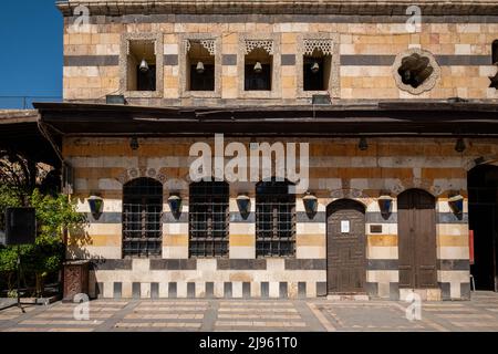 Damaskus, Syrien - Mai 2022: Im Inneren des historischen Denkmales und Museums, Al Azem Palast von Damaskus, Syrien Stockfoto