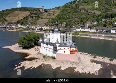 Burg Pfalzgrafenstein oder Burg Pfalzgrafenstein, Rheintal, Deutschland Stockfoto