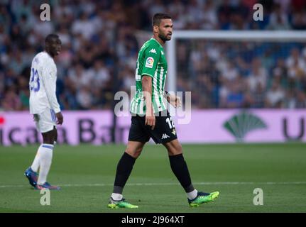 Madrid, Spanien. 20.. Mai 2022. 20.. Mai 2022; Stadion Santiago Bernabeu, Madrid, Spanien; Men's La Liga Santander, Real Madrid CF vs Betis William Jose 900/Cordon Pressegutschrift: CORDON PRESS/Alamy Live News Stockfoto