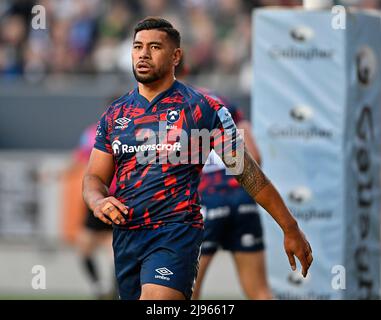 Bristol, Großbritannien. 20.. Mai 2022. Premiership Rugby. Bristol trägt V Exeter Chiefs. Ashton Gate Stadium. Bristol. Charles Piutau (Bristol Bears) während der Bristol Bears V Exeter Chiefs. Rugby-Spiel der Gallagher Premiership. Kredit: Sport In Bildern/Alamy Live Nachrichten Stockfoto