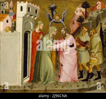 Das Treffen von Joachim und Anne vor dem Goldenen Tor von Jerusalem Stockfoto