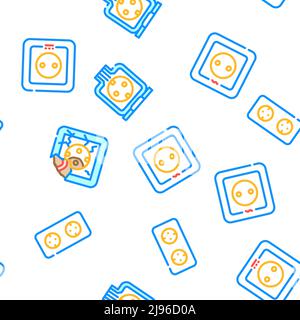 Symbole Für Das Elektrische Zubehör Der Steckdose Set Vector Stock Vektor