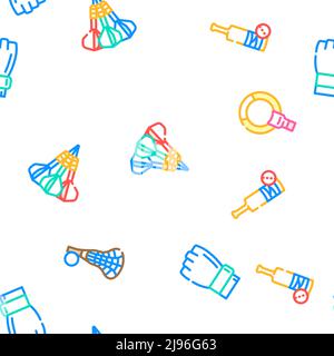 Sportspiel Sportsman Activity Icons Set Vector Stock Vektor