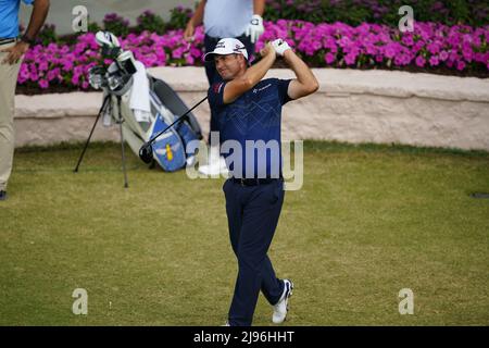 Tulsa, USA. 20.. Mai 2022. Padraig Harrington spielt das erste Loch in der zweiten Runde während der PGA Championship im Southern Hills Country Club in Tulsa, Oklahoma am Freitag, den 20. Mai 2022. Foto von Kyle Rivas/UPI Credit: UPI/Alamy Live News Stockfoto