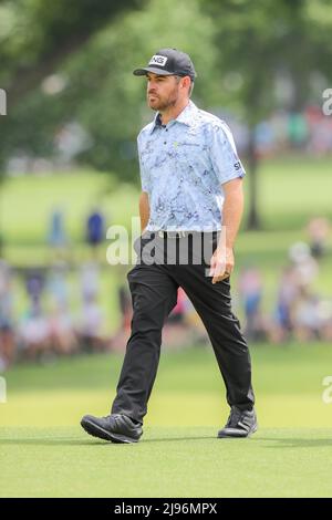 Tulsa, OK, USA. 20.. Mai 2022. Louis Oosthuizen beim zweiten Lauf der PGA Championship 2022 im Southern Hills Country Club in Tulsa, OK. Gray Siegel/Cal Sport Media/Alamy Live News Stockfoto