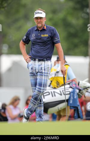 Tulsa, OK, USA. 20.. Mai 2022. Ian Poulter beim zweiten Lauf der PGA Championship 2022 im Southern Hills Country Club in Tulsa, OK. Gray Siegel/Cal Sport Media/Alamy Live News Stockfoto