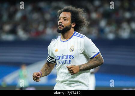 Marcelo Vieira Da Silva von Real Madrid während des Fußballspiels der spanischen Meisterschaft La Liga zwischen Real Madrid und Real Betis Balompie am 20. Mai 2022 im Santiago Bernabeu Stadion in Madrid, Spanien - Foto: Irina R Hipolito/DPPI/LiveMedia Stockfoto