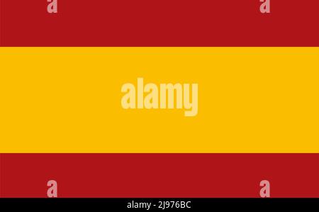 Spanische Flagge Symbol, spanien Nation Design Emblem, Konzept indentity Layout Vektor Illustration . Stock Vektor