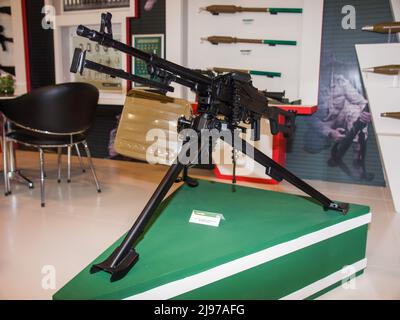 Arsenal MG-1ms 7,62mm Maschinengewehr auf der IDEX 2011 Militärausstellung Stockfoto