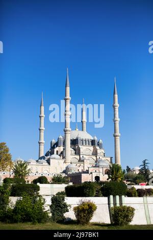 Selimiye Moschee eine der berühmten Moschee von Sinan dem Architekten Edirne, Türkei. Stockfoto