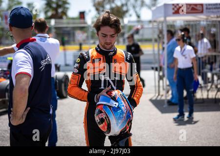 Barcelona, Spanien. 20.. Mai 2022. Novalak Clement (Fra), MP Motorsport, Dallara F2, Portrait während des Rennens 4. der FIA Formel-2-Meisterschaft 2022, auf dem Circuit de Barcelona-Catalunya, vom 20. Bis 22. Mai 2022 in Montmelo, Spanien - Foto: Sebastian Rozendaal/DPPI/LiveMedia Kredit: Unabhängige Fotoagentur/Alamy Live News Stockfoto