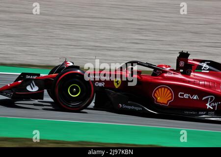 Charles Leclerc (MON) Ferrari F1-75. Großer Preis von Spanien, Samstag, 21.. Mai 2022. Barcelona, Spanien. 21.05.2022. Formel 1 Weltmeisterschaft, Rd 6, Großer Preis Von Spanien, Barcelona, Spanien, Qualifizierender Tag. Bildnachweis sollte lauten: XPB/Press Association Images. Stockfoto