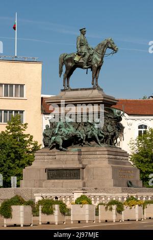 Sofia Bulgarien Denkmal für den Befreier Alexander II. Statue und Denkmal in der Nationalversammlung in Sofia, Bulgarien, Europa, Balkan, EU Stockfoto