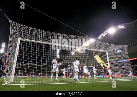 Melbourne, Australien, 21. Mai 2022. Während des Halbfinalspieles Der A-League zwischen Melbourne Victory und Western United im AAMI Park am 21. Mai 2022 in Melbourne, Australien. Kredit: Dave Hewison/Speed Media/Alamy Live Nachrichten Stockfoto