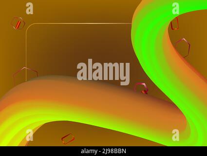 Abstrakt Hintergrund Hintergrund fluid Welle Regenbogen Tapete Kunst Grafik Design futuristische Muster Vektor Illustration Stock Vektor