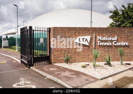 The Sport Canopy at the Lawn Tennis Association's National Tennis Centre, Priory Lane, Roehampton, London, SW15, England, Großbritannien Stockfoto