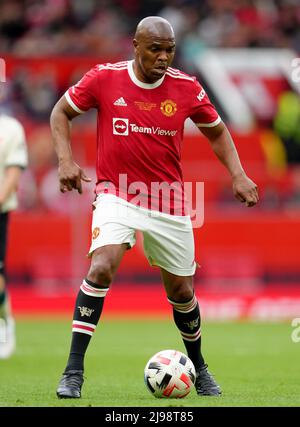 Manchester United Legends' Quinton Fortune während des Legends-Spiels in Old Trafford, Manchester. Bilddatum: Samstag, 21. Mai 2022. Stockfoto