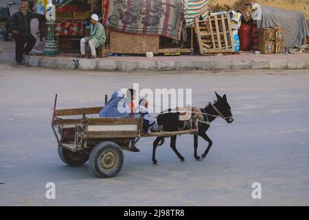 Lokale Ägypter in der ägyptischen Oase Siwa Stockfoto