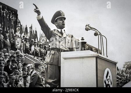 Joseph Goebbels - Reichsminister für Propaganda von 1933 bis 1945 in Nazi-Deutschland Stockfoto