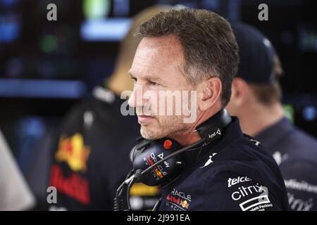 HORNER Christian (gbr), Teamchef von Red Bull Racing, Portrait während des Formel 1 Pirelli Grand Premio de Espana 2022, 6. Runde der FIA Formel 1 Weltmeisterschaft 2022, auf dem Circuit de Barcelona-Catalunya, vom 20. Bis 22. Mai 2022 in Montmelo, Spanien - Foto: Xavi Bonilla/DPPI/LiveMedia Stockfoto