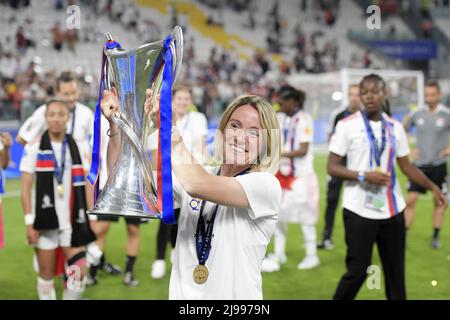 TURIN - Olympique Lyonnais Trainer Sonia Bompastor nach dem UEFA Women's Champions League Finale zwischen dem FC Barcelona und Olympique Lyon am 21. Mai 2022 im Juventus-Stadion in Turin, Italien. ANP | NIEDERLÄNDISCHE HÖHE | GERRIT AUS KÖLN Stockfoto