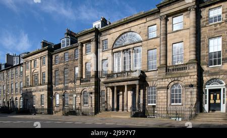 Edinburgh Schottland, Großbritannien Mai 21 2022. Georgian Houses on the West Side of Charlotte Square. sst/alamy Live Nachrichten Stockfoto