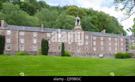 Millworkers House, New Lanark, UNESCO-Weltkulturerbe, Lanarkshire, Schottland Stockfoto