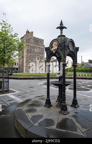 Die Burg von St. John, auch bekannt als Stranraer Castle, befindet sich im Zentrum von Stranraer in Dumfries & Galloway. Stockfoto