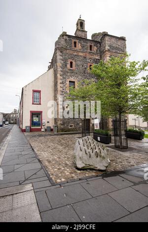 Die Burg von St. John, auch als Stranraer Castle bekannt, befindet sich im Zentrum von Strantraer in Dumfries & Galloway Stockfoto