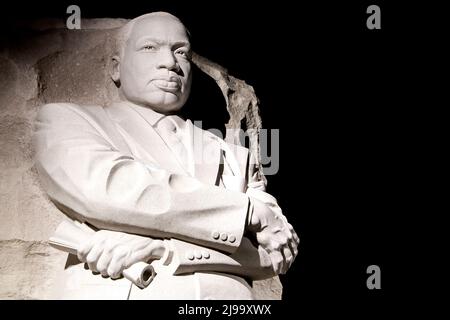 Denkmal von Dr. Martin Luther King in Washington DC. Stockfoto