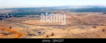 Palmyra Syrien Luftbild Stockfoto