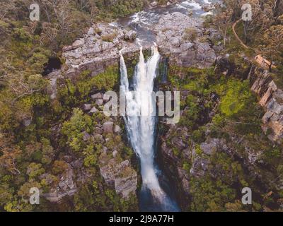 Carrington Falls in den südlichen Highlands von New South Wales, Australien. Stockfoto