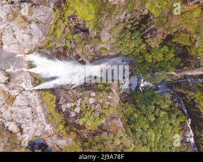 Carrington Falls in den südlichen Highlands von New South Wales, Australien. Stockfoto