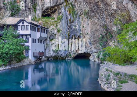 Blagaj, Herzegowina-Neretva, Bosnien und Herzegowina, Europa Stockfoto