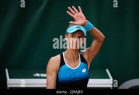 Lesia Tsurenko aus der Ukraine in Aktion während der Endrunde des Roland-Garros 2022, Grand Slam Tennisturniers am 20. Mai 2022 im Roland-Garros Stadion in Paris, Frankreich - Foto: Rob Prange/DPPI/LiveMedia Stockfoto